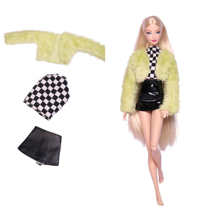 Doll Clothes for 30cm Barbie – Skirt, Outerwear, Pants & Shoes Accessories