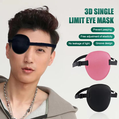 Adjustable Single Eye Patch – 3D Foam Breathable Eyeshade Medical Eye Mask for Strabismus & Amblyopia Training Therapy Use