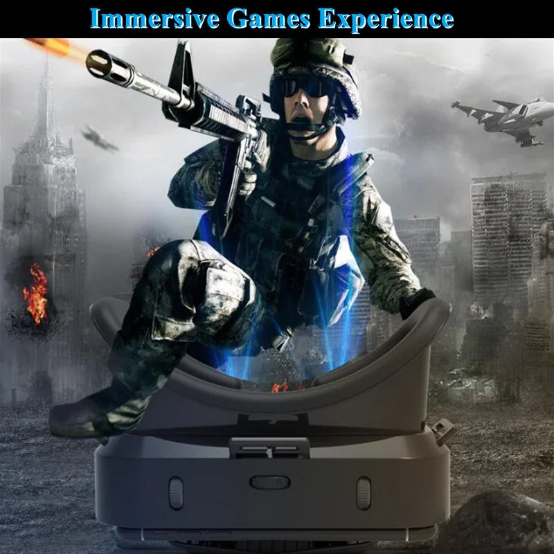 G10 IMAX 3D Virtual Reality Glasses VR Helmet for 4.7-7" Phones - Giant Screen with Game Controller Support