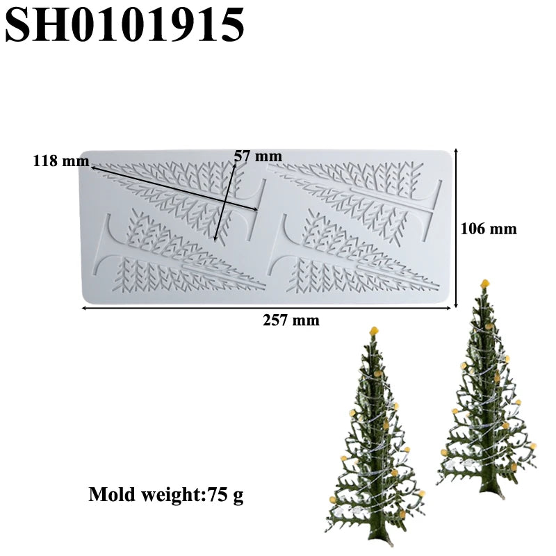 Christmas Silicone Cake Molds — Tree, Snowflake & Hat Shapes for Mousse, Chocolate & Holiday Baking