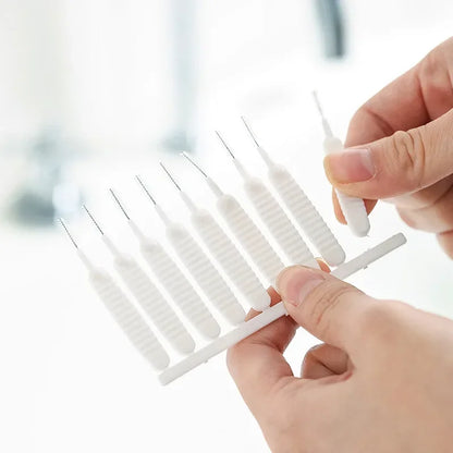 50/10Pcs Small Pore Nylon Cleaning Brushes - Anti-Clogging Tools for Shower Heads, Kitchen, Toilet, Phone Holes, and Windows