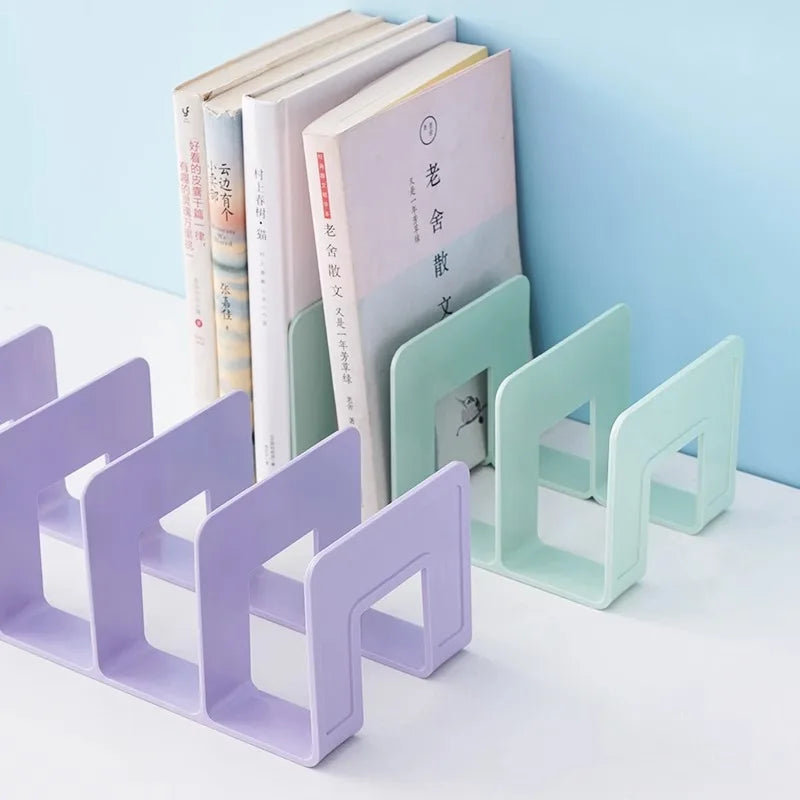 Multi-Function Bookshelf & Bookend Organizer – Desk Stand for Books, Magazines, CDs, Files, School & Office Supplies