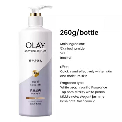 Olay Whitening & Moisturizing Body Cream – Vitamin C & B3 for Soft, Hydrated Skin (260/480ml)