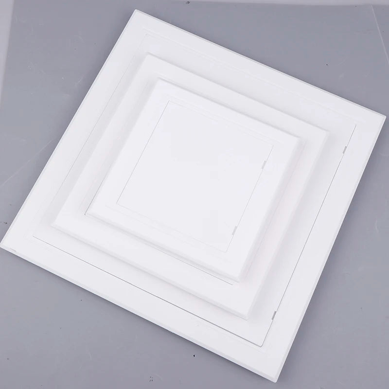 ABS Access Panel Door - White Push Type Inspection Hatch Cover For Wall, Ceiling & Maintenance Openings