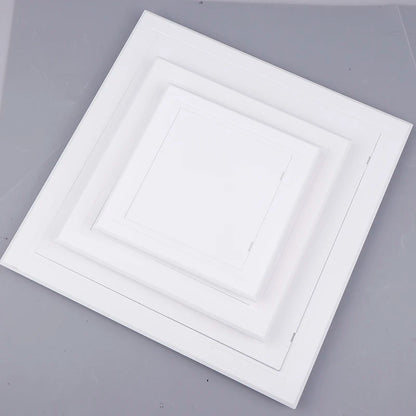 ABS Access Panel Door - White Push Type Inspection Hatch Cover For Wall, Ceiling & Maintenance Openings