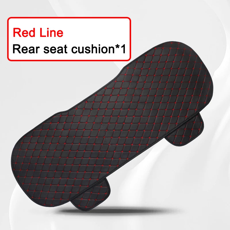 Universal PU Leather Car Seat Covers - Front and Rear Seat Cushions, Four-Season Seat Protectors for Cars and SUVs