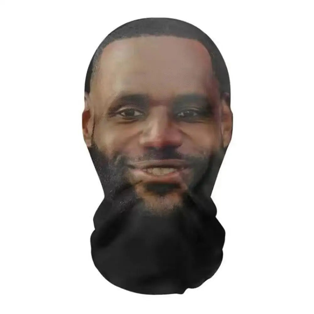3D Balaclava Mask Hat - Seamless Kanye Face Mask for Pranks, Celebrity Hip Hop Hood Headgear