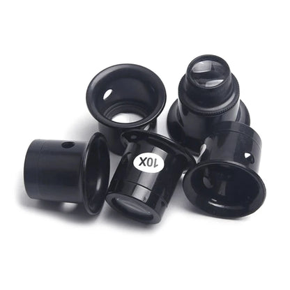 Portable Jewelers Loupe Magnifier Set – Monocular Eye Glass for Watch Repair & Jewelry Inspection