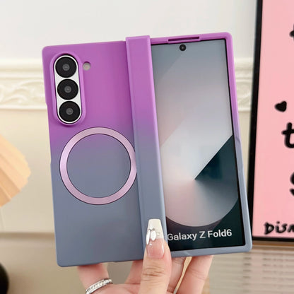 Magnetic Magsafe Wireless Charging Case — Gradient Liquid Silicone Bumper for Samsung Galaxy Z Fold 3-7