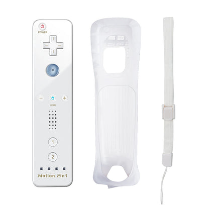 2-in-1 Wireless Controller for Nintendo Wii – Motion Plus Remote with Silicone Case