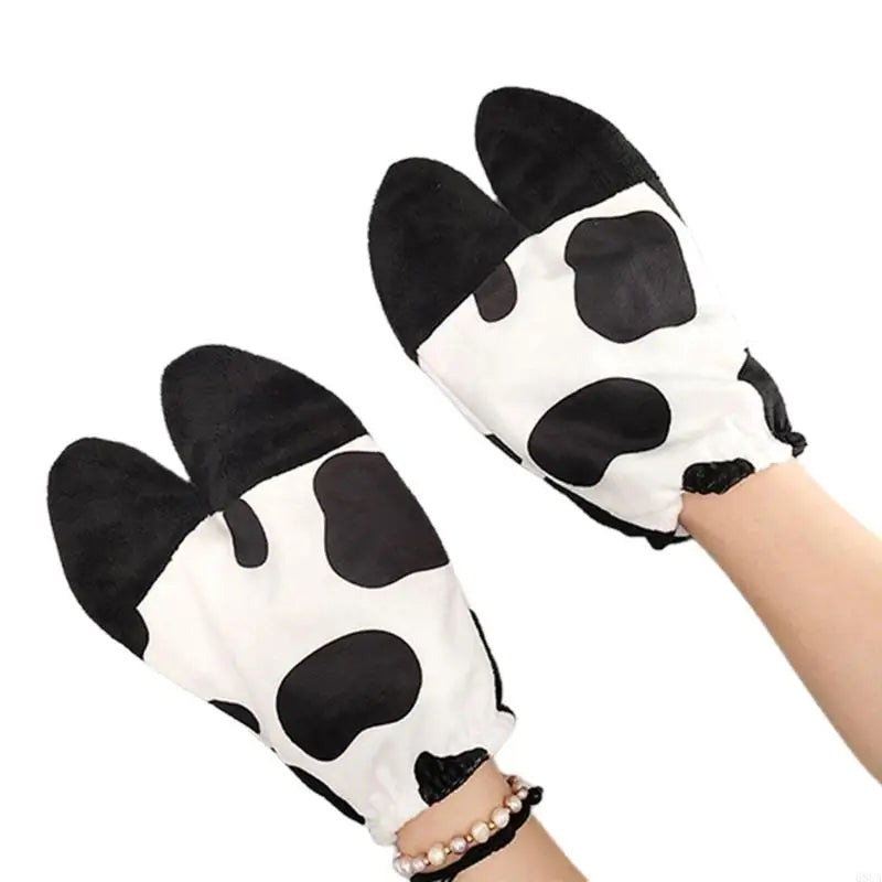 Cow Costume Set - Cow Ears Headband, Gloves and Tail for Halloween Cosplay