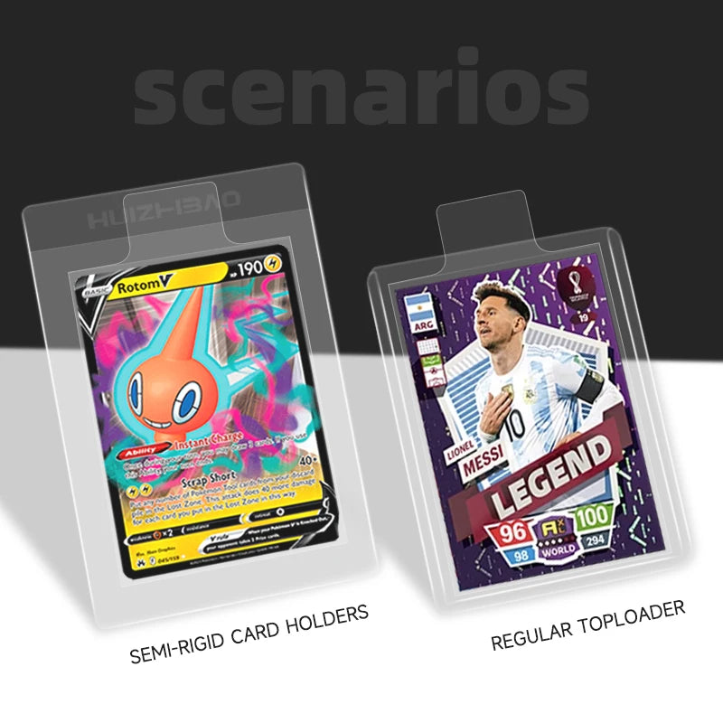 Pull Tab Sleeves for Toploaders & Card Savers – Semi-Rigid Card Holders for Pokémon & YuGiOh, Convenient Card Pickup