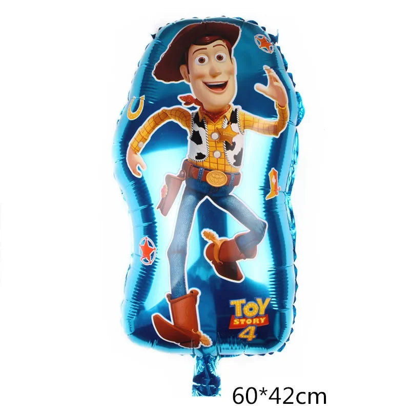 Disney Buzz Lightyear Foil Balloon – Toy Story Latex Party Decoration & Cake Topper for Kids