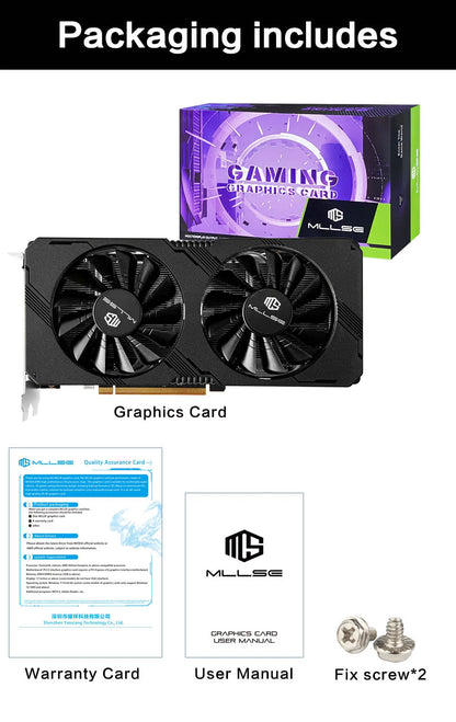 MLLSE AMD RX 5700 XT 8GB Graphics Card – GDDR6, 256Bit, PCI-E 4.0×16, 6+8Pin Radeon GPU for Gaming Video Card