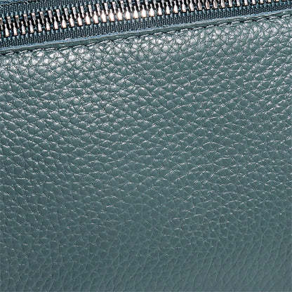 Luxury Genuine Leather Women's Crossbody Bag – Solid Color Shoulder Bag, Clutch & Messenger Purse