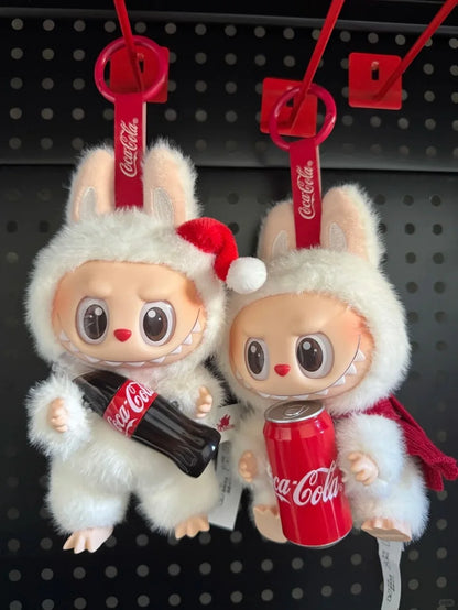 Monster Coca Cola Series Vinyl Doll – Labubu Action Figure Keychain Toy, New Year Surprise Gift for Kids