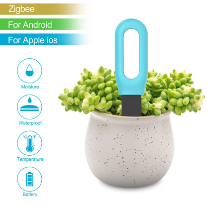 Tuya Smart Zigbee Soil Tester – Temperature & Humidity Meter, Garden Automation Irrigation Sensor