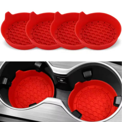 Non-Slip Silicone Car Cup Coaster Mat – Auto Drink Holder Pad for Interior Protection & Decoration Accessories