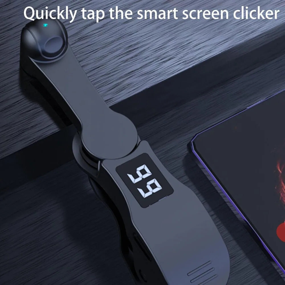 Digital Auto Screen Clicker for Smartphones – Touch Control Gadget for Apps, Video Live Streaming & Games with Tripod Support