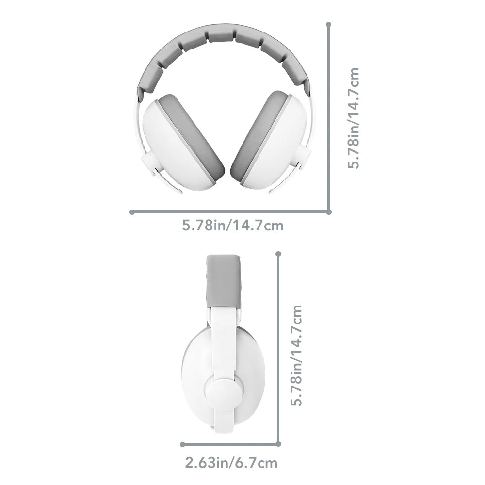 Baby Noise-Reducing Earmuffs – Stretchable Hearing Protection Headphones for Infants and Toddlers for Sleep and Travel