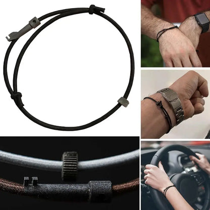 EDC Survival Bracelet - Adjustable Outdoor Camping Wristband with Emergency Glass Breaker Tool