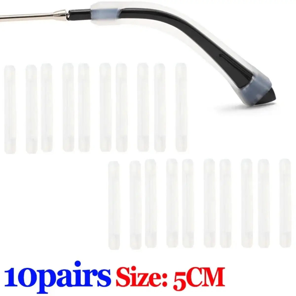 10/20pcs Anti-Slip Silicone Glasses Sleeves — Eyewear Ear Hook Protectors & Anti-Drop Accessories