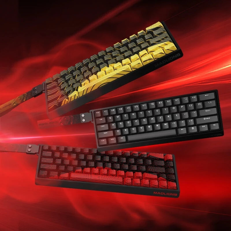 MadCatz MAD60/MAD68 HE 8K Magnetic Switch Gaming Keyboard – 60%/68% Wired RGB Mechanical Keyboard with Rapid Trigger & Custom Keys
