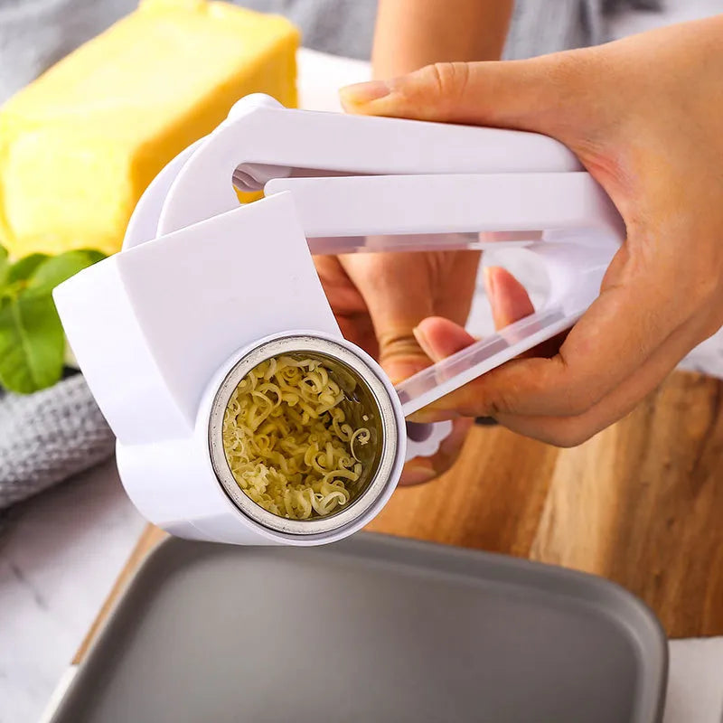 Creative Hand-Cranked Rotating Cheese Grater - Multi-Functional Kitchen Cheese Shredder