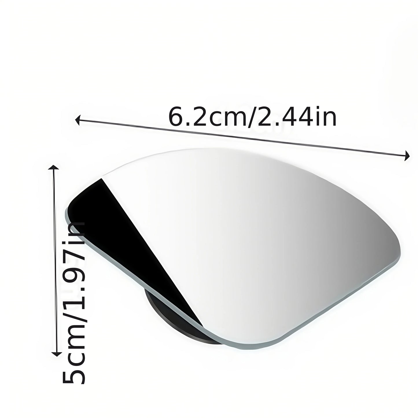 2pcs Universal Glass Car Blind Spot Mirrors – 360° Adjustable HD Wide-Angle Rearview for All Cars
