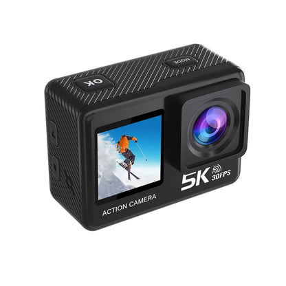 5K Action Camera – 4K60FPS, EIS, Dual Screen, 170° Wide Angle, 30M Waterproof Sport Camera with Remote Control