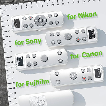 Hanpusen USB-C Bluetooth Camera Remote - Wireless Shutter Release with OLED Screen for Sony Canon Nikon Fujifilm Cameras