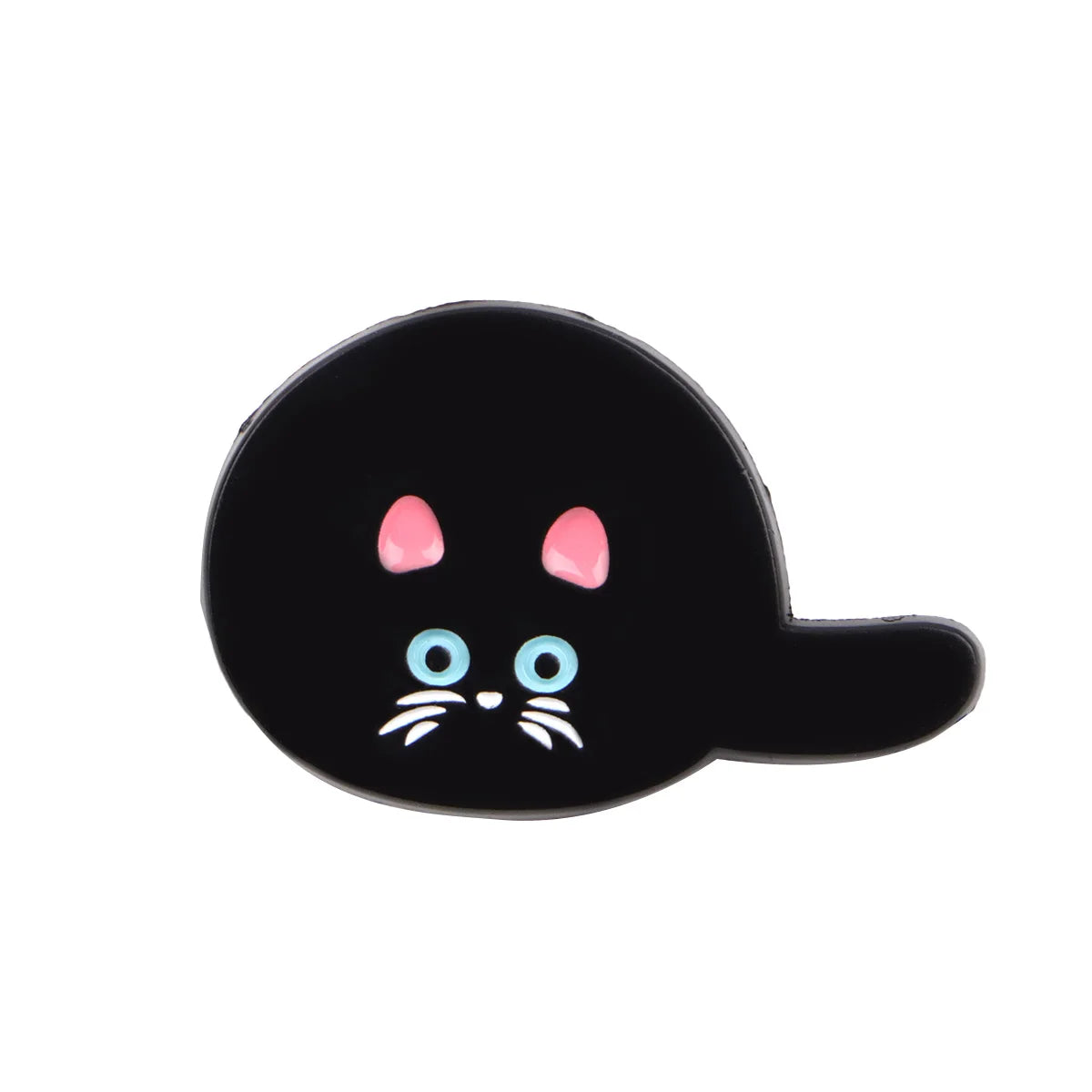 Cute Black Cat Enamel Pin – Animal Brooch Lapel Pin for Backpack, Clothing, Witch Jewelry & Halloween Gifts