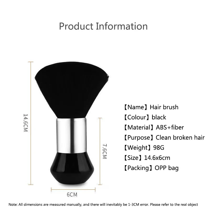 Hairdressing Soft Brush – Salon Cleaning Tool for Haircut, Barber, Home Hairbrush & Makeup Sweeping Brush