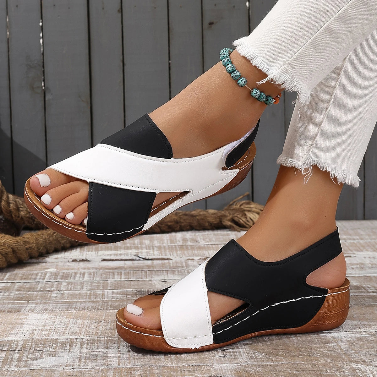 Women’s Summer Wedge Sandals – Casual Plus Size Walking Shoes & Party Footwear for Ladies