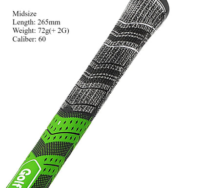 MCC PLUS 4 Men's Golf Grip — Rubber Cotton Yarn Club Grips for Iron & Wood, Standard/Midsize Universal Fit