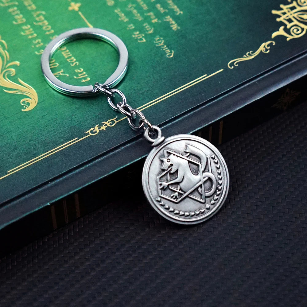 Edward Metal Arm Keychain – Anime Keyring Pendant for Men & Car Accessories