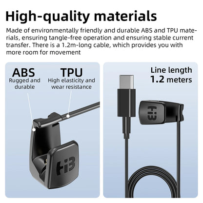 HIBLOKS Ray-Ban Meta Wayfarer Fast Charging Type-C Cable 1.2m for RW4006 RW4008 Lightweight Portable Charger