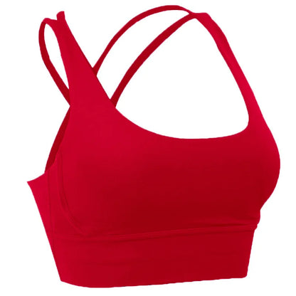Women’s Summer Crossback Sports Bra — Breathable Fitness & Yoga Tank Top | Gym Crop Top