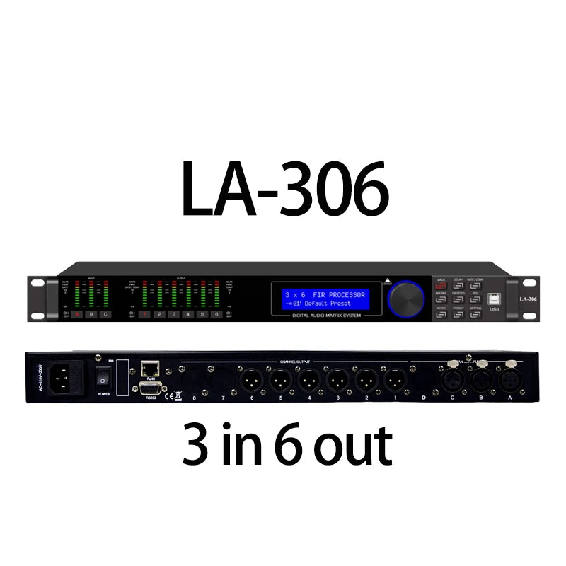 Paulkitson LA Series Digital Audio Processor - 192KHz 64-Bit DSP with FIR Speaker Management System