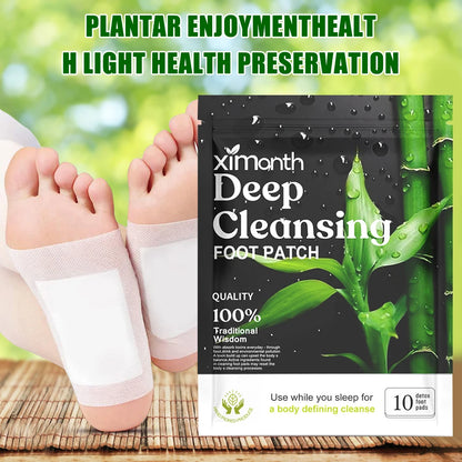Natural Detox Foot Patches – 10-50PCS/Bag, Herbal Stress Relief, Deep Sleep, and Foot Care Detox Stickers