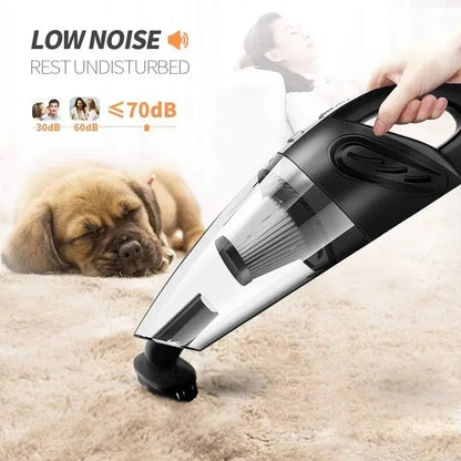Wireless Handheld Vacuum Cleaner – Powerful Cyclone Suction, Rechargeable Quick-Charge for Car, Home & Pet Hair
