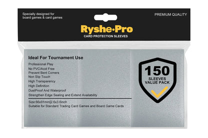 100Pcs 66×91mm Trading Card Sleeves - Soft Penny Sleeves for MTG, Yu-Gi-Oh! & Baseball Cards