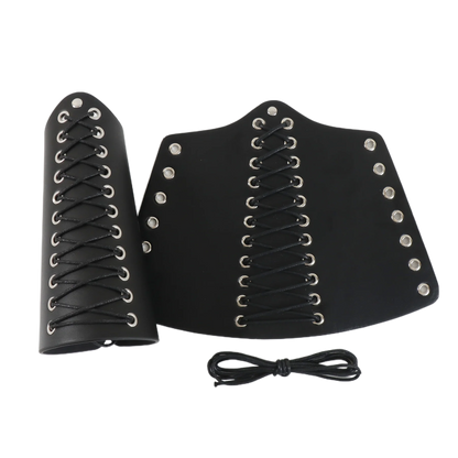 Medieval Viking Sword Belt Pouch – Retro Embossed Arm Guards for Knight Costume & Cosplay Accessories