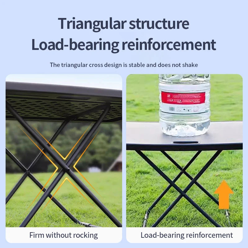 Tesla Model Y 2020-2025 Portable Folding Picnic Table – Travel Camping Boot Table with Chairs Set for Rear Trunk