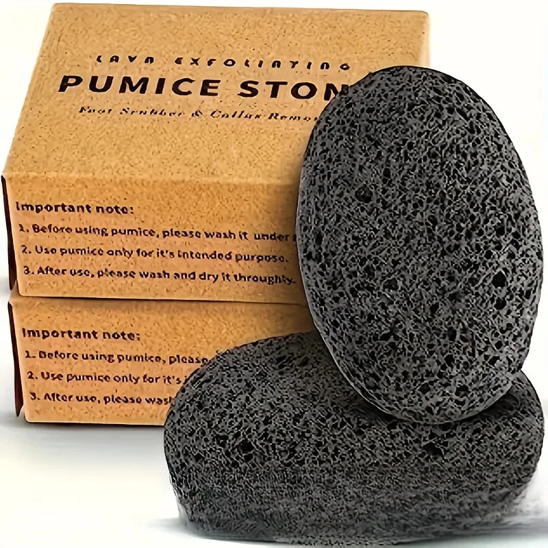 Natural Pumice Stone Foot & Hand File - Unscented Exfoliating Tool for Removing Rough Skin and Smoothing Feet & Hands