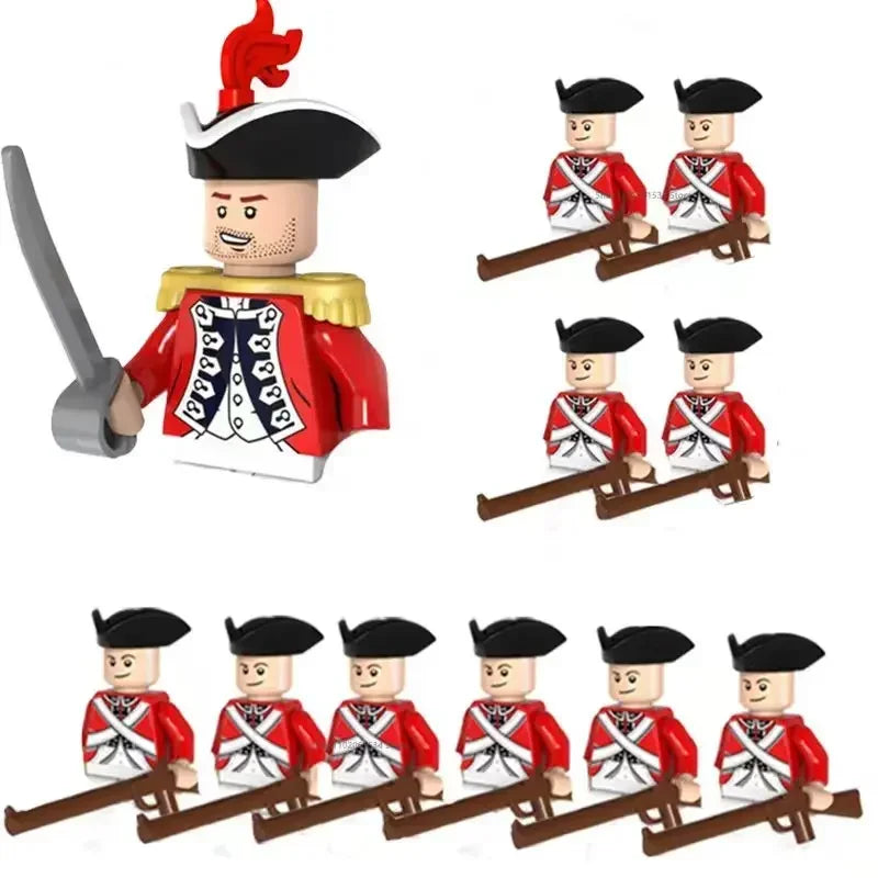 WW2 Mini Military Imperial Navy Soldier Building Blocks – Caribbean Pirates Figures Bricks Educational Toys for Boys, Christmas Gift