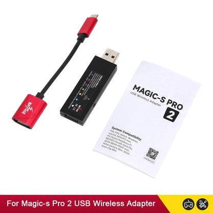 Mayflash Magic S Pro 2 USB Wireless Controller Adapter – JoyCon for NS Pro & Fight Stick for Xbox Series X/S