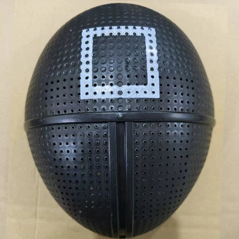 Halloween Cosplay Disguise Mask - Triangle, Circle & Square Full Face Mask for Film-Themed Costume Parties