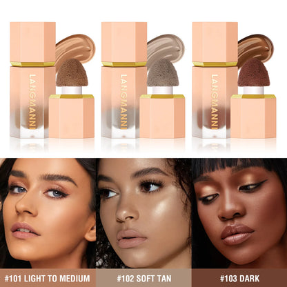 Three-Color Liquid Contouring Cream - Enhance Facial Contour for a Sculpted Look