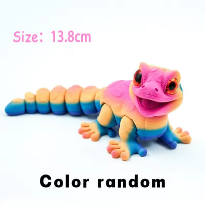 3D Printed Multi-Joint Dinosaur & Snake Fidget Toy – Movable Stress Relief Toy for Adults, Kids, Autism, and Desktop Decor
